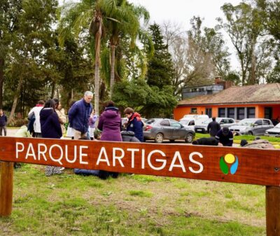 Parque de Pando suma nuevos árboles, canteros y parrilleros