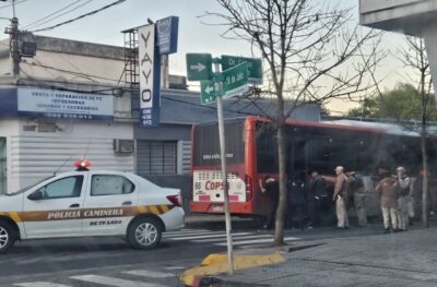 Policia caminera frenó a un ómnibus por desmanes de cuatro pasajeros
