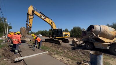 Continúan las obras de pavimentación sobre la ruta 12 entre Tala y San Ramón
