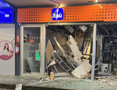Delincuentes volaron un cajero automático en Ciudad de la Costa