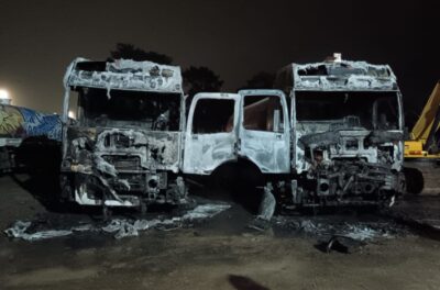 Incendio intencional deja a tres familias sin fuente de trabajo