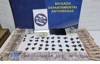 Detuvieron a un joven con más de 350 dosis de droga en Barros Blancos