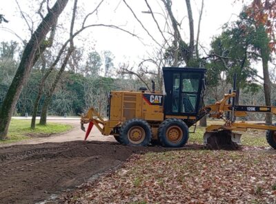 Realizan trabajos para mejorar drenaje del Parque de Pando